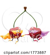 Super Cherry Food Mascots by Vector Tradition SM