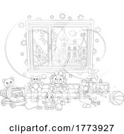 Poster, Art Print Of Cartoon Black And White Play Room
