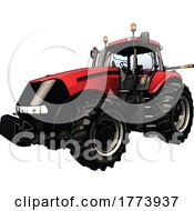 Poster, Art Print Of Red Tractor