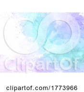 Poster, Art Print Of Elegant Pastel Coloured Hand Painted Background