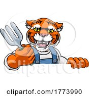 Tiger Gardener Gardening Animal Mascot