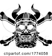 Viking Warrior Helmet Skull Pirate Cross Bones