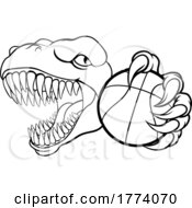 Dinosaur Basketball Player Animal Sports Mascot