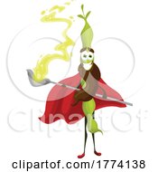 Poster, Art Print Of Wizard Pea Pod Food Character