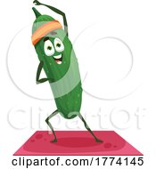 Poster, Art Print Of Yoga Cucumber Food Character