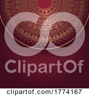 Poster, Art Print Of Elegant Background With A Decorative Mandala Design