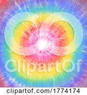 Poster, Art Print Of Rainbow Coloured Tie Dye Painted Background