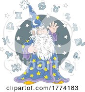 Poster, Art Print Of Cartoon Zodiac Wizard