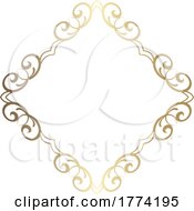Poster, Art Print Of Elegant Decorative Gold Frame