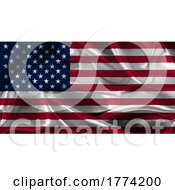 Poster, Art Print Of Abstract Background Of American Flag