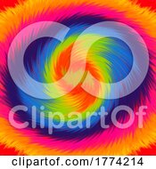 Rainbow Coloured Tie Dye Abstract Background
