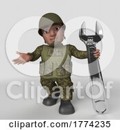 Poster, Art Print Of 3d Cartoon Soldier Character