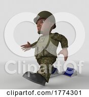 3D Cartoon Soldier Character