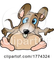 Poster, Art Print Of Cartoon Fat Mouse