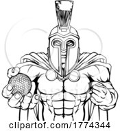 Spartan Trojan Golf Sports Mascot