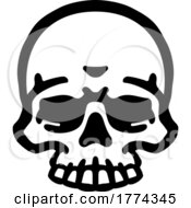 Poster, Art Print Of Skull Grim Reaper Cartoon Skeleton Head