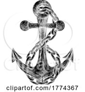 Anchor From Boat Or Ship Tattoo Drawing