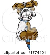 Poster, Art Print Of Bulldog Mascot Decorator Gardener Handyman Worker