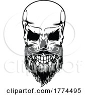 Poster, Art Print Of Bearded Skull