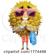 Poster, Art Print Of Summer Durian Food Mascot