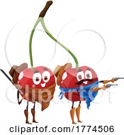 Bandit Cherry Food Mascots by Vector Tradition SM