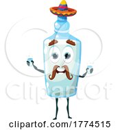 Poster, Art Print Of Pulque Mexican Drink Bottle Food Mascot