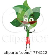 Summer Spinach Food Mascot