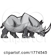 Poster, Art Print Of Rhino Mascot