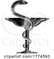 Bowl Of Hygieia Snake Medical Pharmacy Symbol Icon by AtStockIllustration