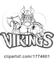 Viking Soccer Football Sports Mascot