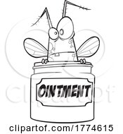 Cartoon Bug In An Anti Itch Ointment Jar