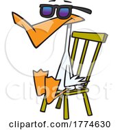 Poster, Art Print Of Cartoon Vulnerable Sitting Duck