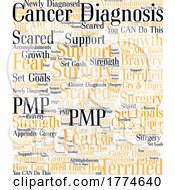 Silhouetted Man With PMP Appendix Cancer Words