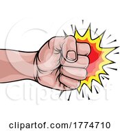 Poster, Art Print Of Fist Punch Hand Comic Pop Art Explosion Cartoon