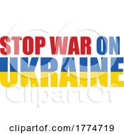 Cartoon Stop War On Ukraine Text by Hit Toon