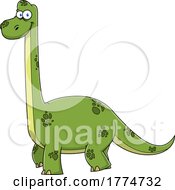 Cartoon Brontosaurus Dinosaur by Hit Toon