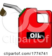 Cartoon Oil Can With A Drop by Hit Toon