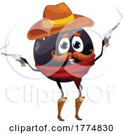 Cowboy Black Currant Food Mascot