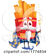 Poster, Art Print Of Wizard Fries Food Mascot