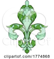 Fleur De Lis Flower Heraldry Lily Floral Crest by AtStockIllustration