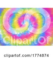 Poster, Art Print Of Rainbow Coloured Abstract Tie Dye Background