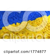 Abstract Ukraine Geometric Background