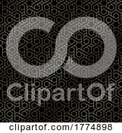 Poster, Art Print Of Arabic Themed Pattern Background In Gold And Black