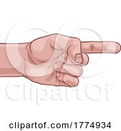 Poster, Art Print Of Hand Pointing Finger Comic Book Pop Art Cartoon