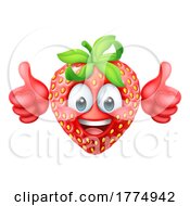 05/17/2022 - Strawberry Cartoon Emoticon Emoji Mascot Icon