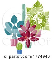 05/16/2022 - House Plants Pots Cartoon Houseplants Illustration