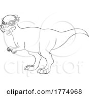 Poster, Art Print Of Cartoon Pachycephalosaurus Dinosaur