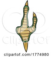 Cartoon Velociraptor Dinosaur Claw