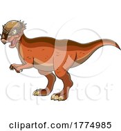 Cartoon Pachycephalosaurus Dinosaur by Hit Toon