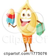Poster, Art Print Of Summer Pumpkin Seed Food Mascot Character